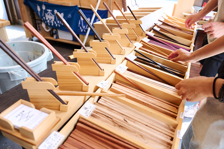 Kyoto: Arashiyama Chopstick Making Workshop Standard Chopstick Making