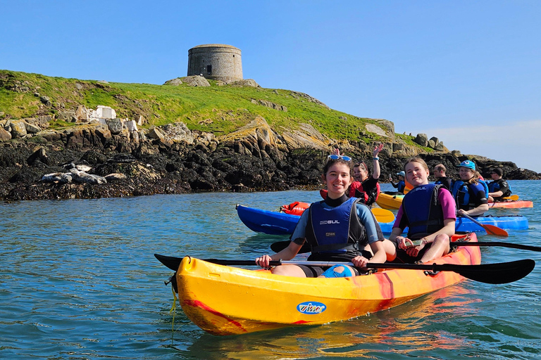 Mit dem Seekajak vom Killiney Strand nach Dalkey IslandMit dem Seekajak von Killiney Beach nach Dalkey Island