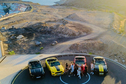 Sonnenuntergangstour auf dem Teide im Quad und Mustang CabrioFord Mustang Cabrio 4 Pax - Mit Pick-up