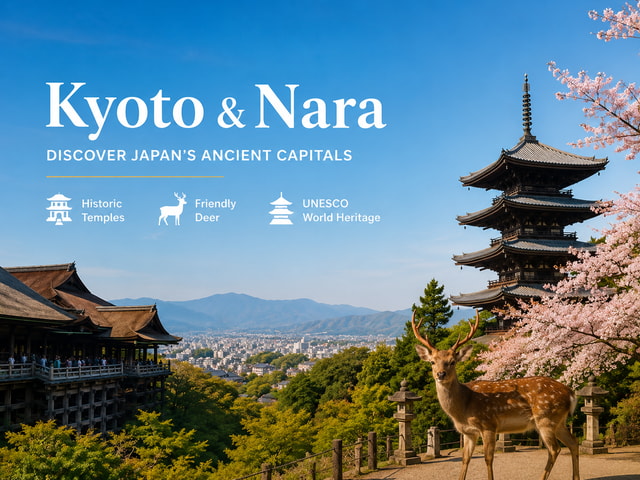 Osaka/Kyoto: Kyoto & Nara Private Sightseeing Tour