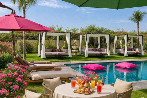 From Marrakesh: Pool Day Pass in Atlas Mountains with Lunch Refreshing Pool Escape: Enjoy Lunch and Easy Pickup