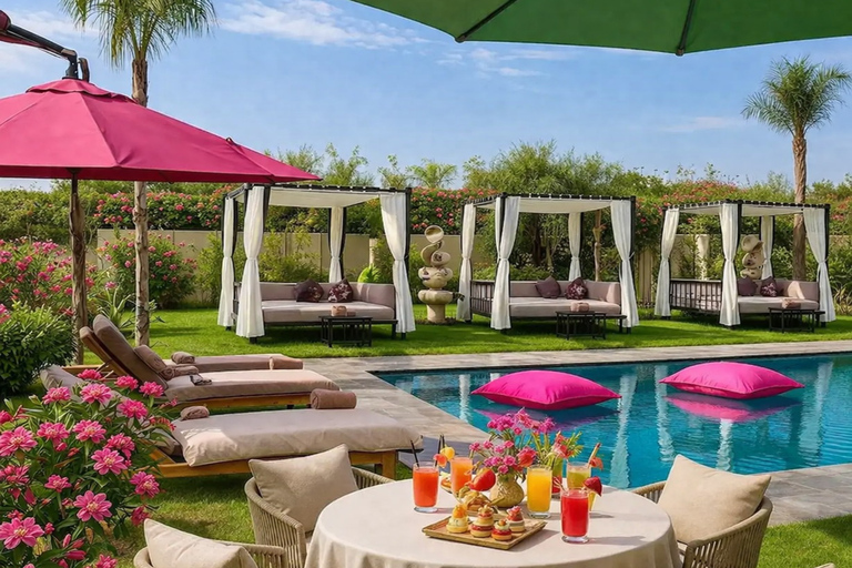 From Marrakesh: Pool Day Pass in Atlas Mountains with Lunch Refreshing Pool Escape: Enjoy Lunch and Easy Pickup