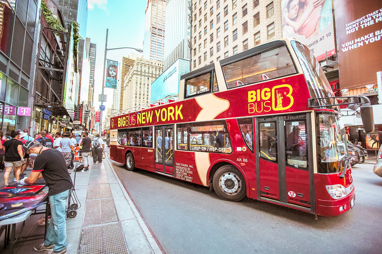 New York: Hop-on Hop-off Sightseeing Tour by Open-top Bus 1-Day Ticket + Liberty Island Cruise