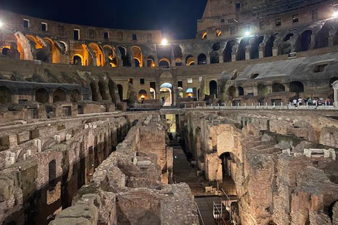 Rome: Colosseum All-Access Underground Night Tour with Arena