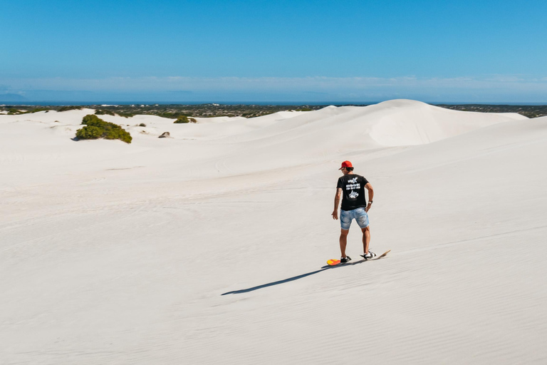 CIDADE DO CABO: AVENTURA DE SANDBOARD NAS DUNAS DE AREIA BRANCA DO ATLANTISCidade do Cabo: Aventura de sandboard nas dunas de areia branca do Atlantis