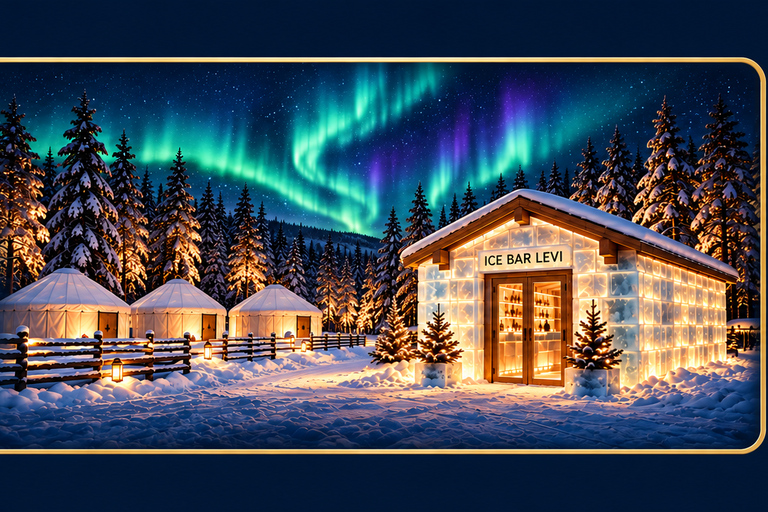 Levi: Arctic Village Evening Pass with Transfers