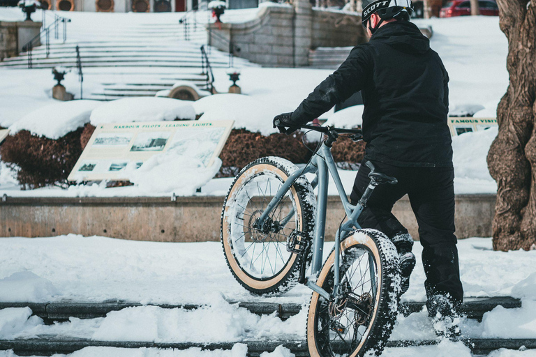 Québec City: Guided Fat Bike Tour with Hot Chocolate