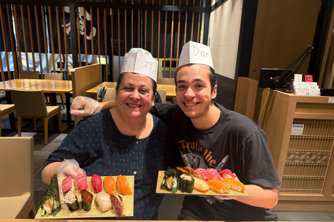Tokyo Ginza: Make Sushi & Learn to Fillet Fish with Knives Fish Filleting & Japanese Knife Sharpening Sushi Class