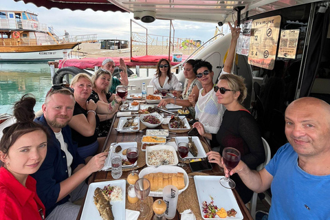 Side: Private Yacht & Sea Boat Cruise with Lunch The private yacht shown in the third picture