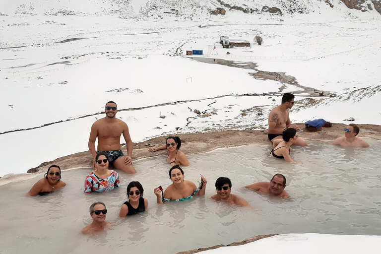 CAJON DEL MAIPO TOUR + TERMAS COLINA + EMBALSE EL YESO AND PICNIC TOUR CAJON DEL MAIPO + COLINA HOT SPRINGS + EL YESO DAM & PICNIC