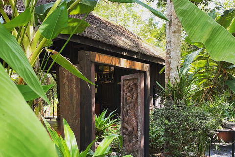 Angkor Zipline en ontdek hoogtepunt Angkor wat met zonsondergangPrivétour