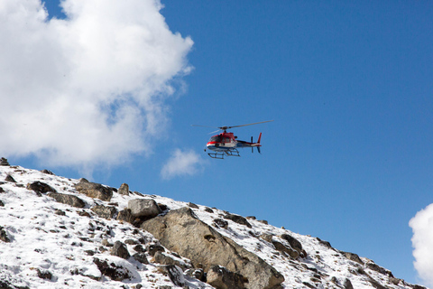 Katmandou : Excursion privée en hélicoptère au camp de base de l'Everest