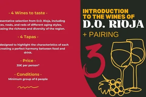 Tasting "Introduction to Wines of D.O. Rioja" + Pairing