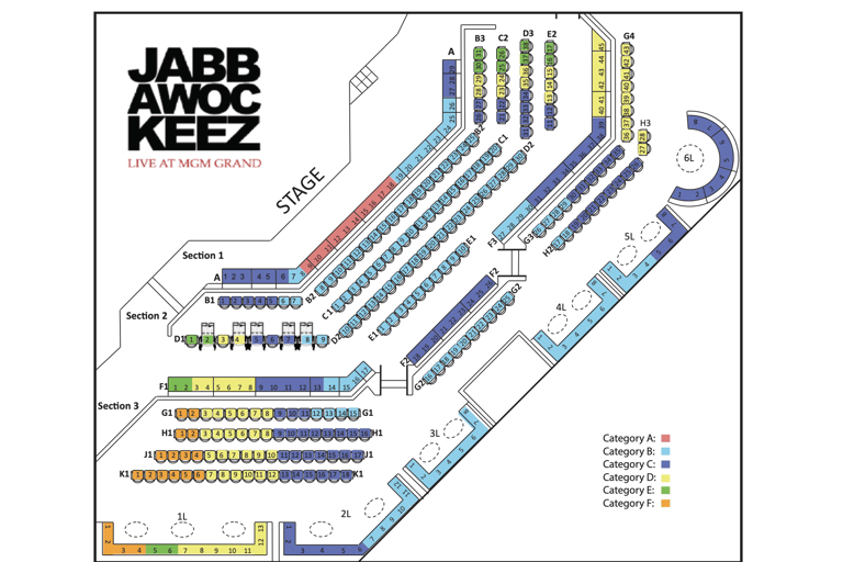 Las Vegas Strip: Jabbawockeez at MGM Grand Seats in Category B at Jabbawockeez Theater