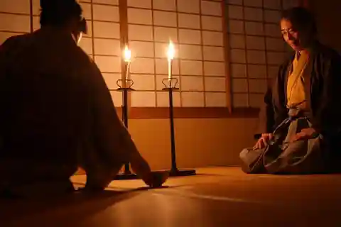 Privé theeceremonie in een Japanse herberg
