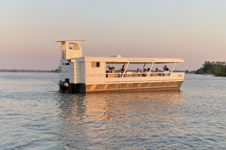 Sambesi-Fluss: Luxus-Sonnenuntergangs-Kreuzfahrt mit 4-Gänge-Menü