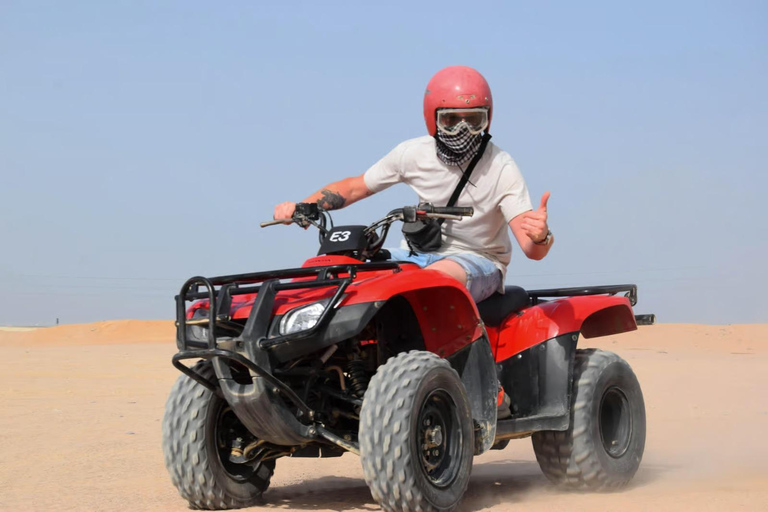 Hurghada: Desert Quad Bike, ATV with BBQ and TransferSunset BBQ: Desert Quad Bike, ATV with BBQ &amp; Transfer