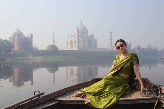 Visit Taj Mahal Back View Yamuna Boat Ride Tour in Agra