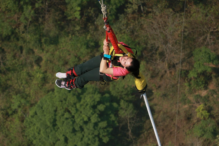 Pokhara: Kusuma Bungee Jump with Video and T-Shirt