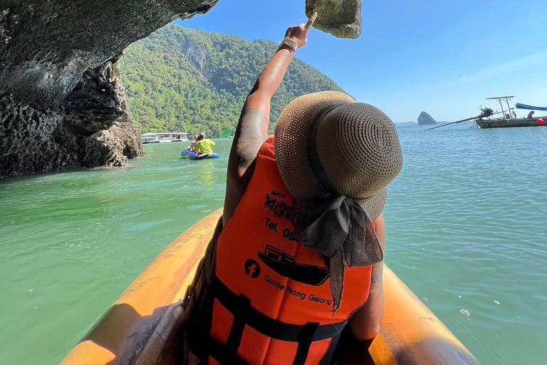 Khao Lak: Private Phang Nga Bay by Luxury Longtail Tour James Bond with Canoe