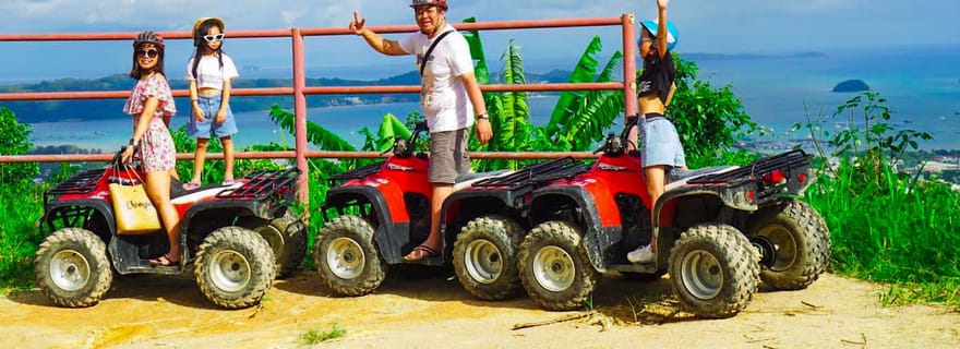 Phuket : Aventures en quad, tyrolienne et point de vue panoramique