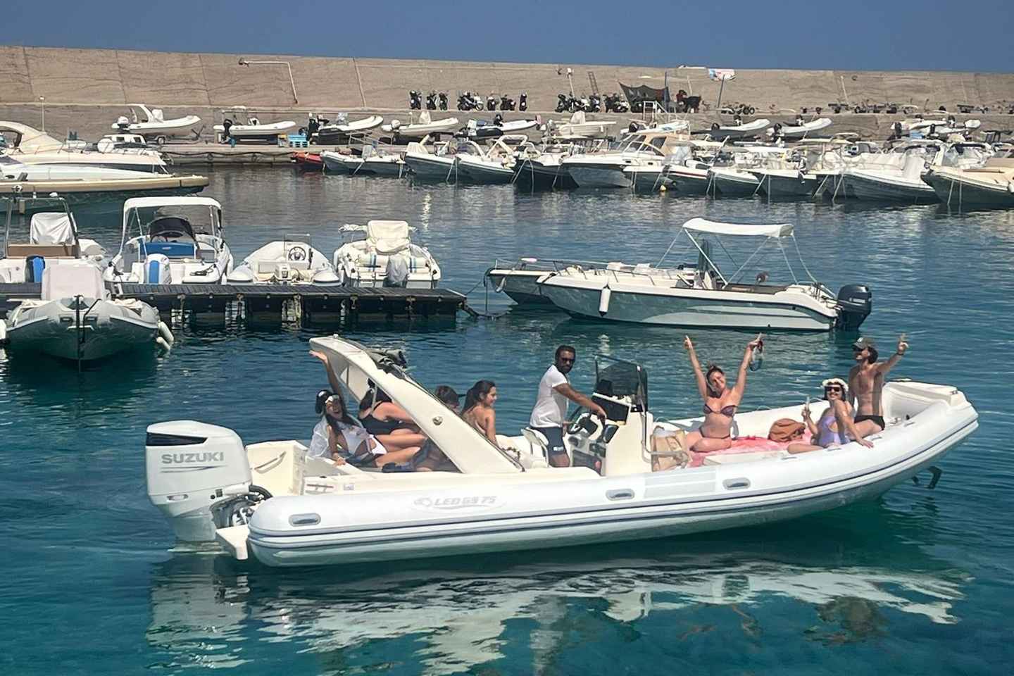 Palermo: 9-hour dinghy tour, snorkel masks, drinks and snacks