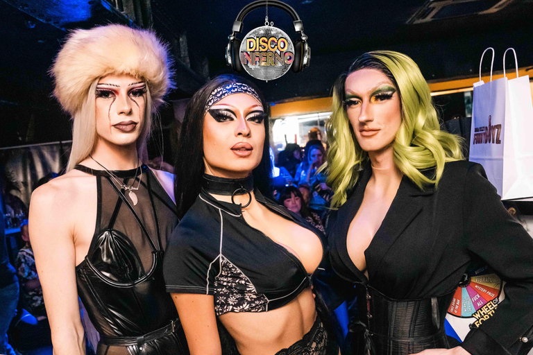 DISCO INFERNO | Drag DJs e música retrôO tratamento VIP da Disco Diva