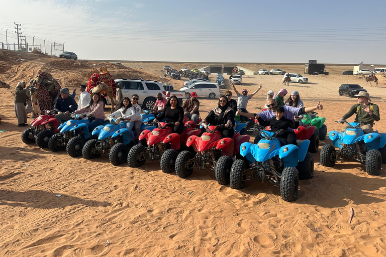 Riyadh:Red Sand Dunes camel ride&Quad&Sandboarding Adventure Private Tour with pick up and drop off from your location