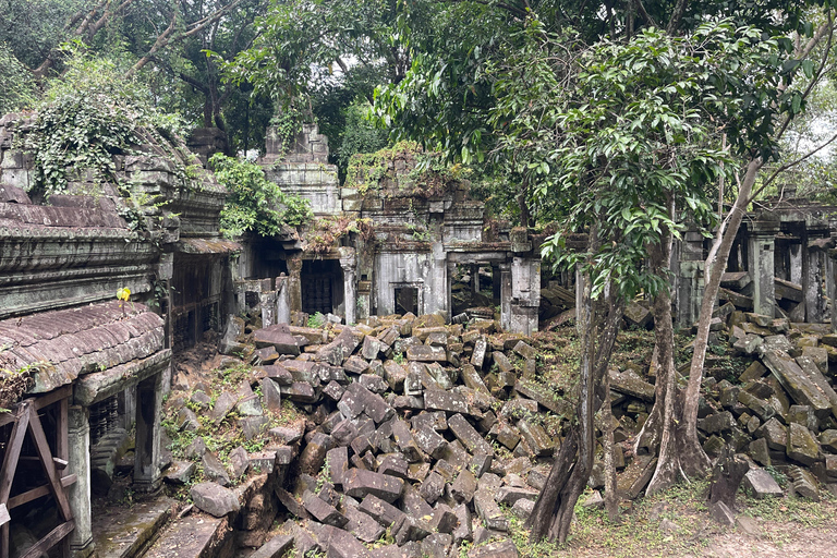 Beng Mealea Banteay Srei and Phnom Kulen Waterfall Day Tour Small-Group Tour