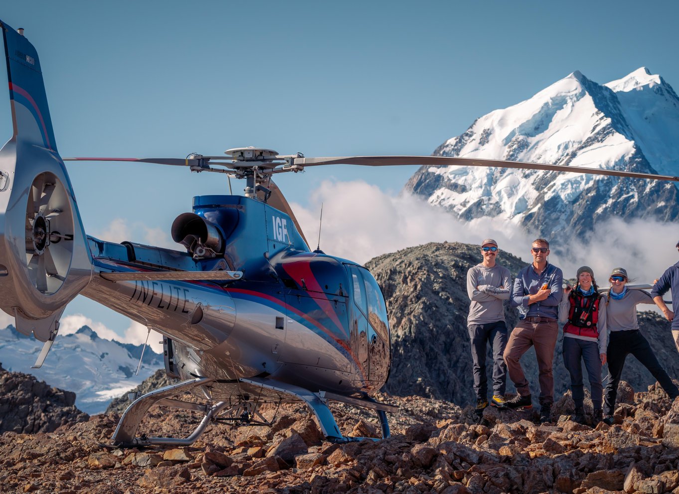 Mount Cook: Naturskøn helikoptertur med alpelanding