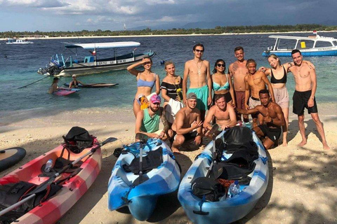 Gili T: Stand Up Paddle &amp; Kajak Avontuur in Serene WaterenDubbele kajak (2 uur)