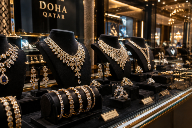 Doha: Jewellery & Watches Exhibition Tour with Transfers Private Tour | Flexible DECC Transfer & Guide