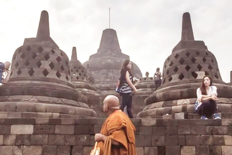 VIP Borobudur Sunrise Inside and Prambanan Sunset in one day Shared Prambanan sunset guided tour