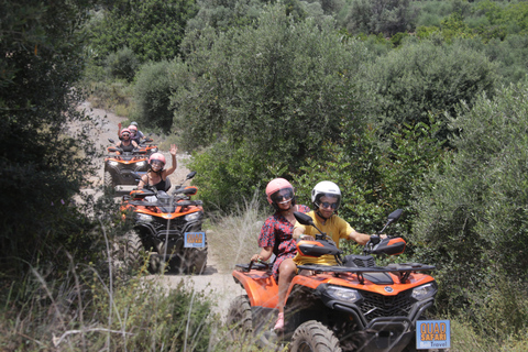 From Rethymno Panormo Bali: Quad Safari 57km Tour, 4 Hours A quad ATV for 2