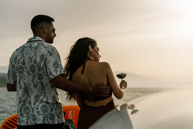 Premium Sunset Cruise Rethymno Golden Hour, Open Bar & Tapas