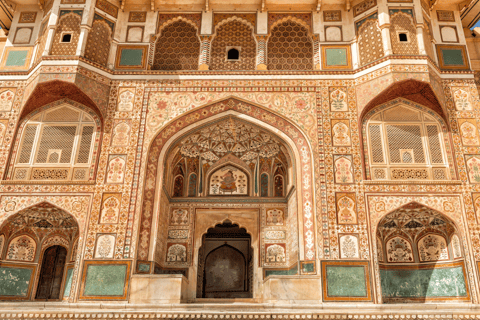 Desde Delhi: Visita guiada de un día a la ciudad rosa de JaipurVisita a Jaipur con Conductor, Taxi, Guía y Entradas a Monumentos