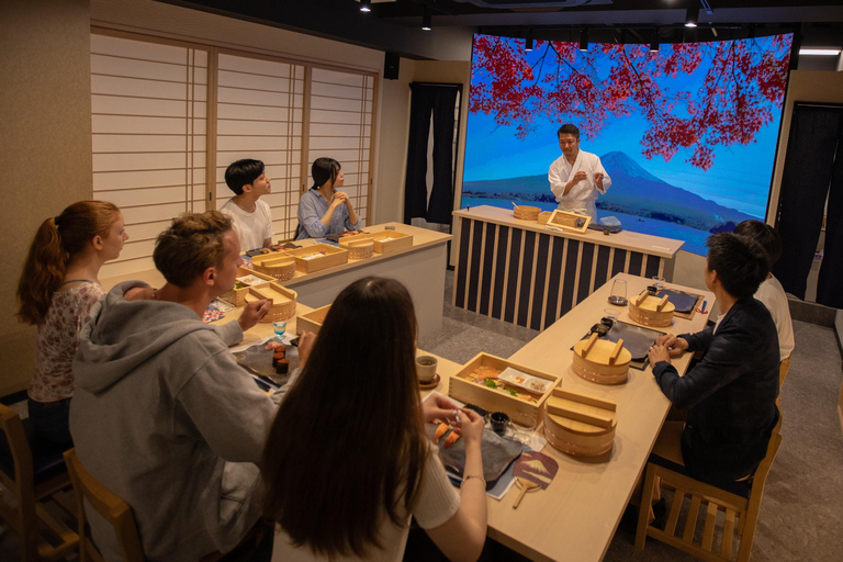 Tokio: Experiencia de elaboración de sushi con comida y recuerdo