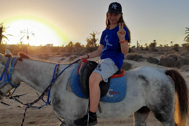 Djerba: Crossing the Lagoon on Horseback at Sunset Djerba: Horseback ride across the lagoon at sunset