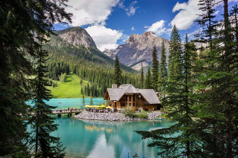 Excursão ao Emerald Lake, Lake Louise, Moraine, JohnstonCanyon&amp;Banff