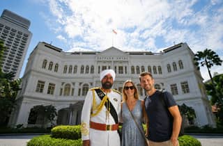 Rundgang: Chinatown, Raffles Hotel, Merlion, Arab Street