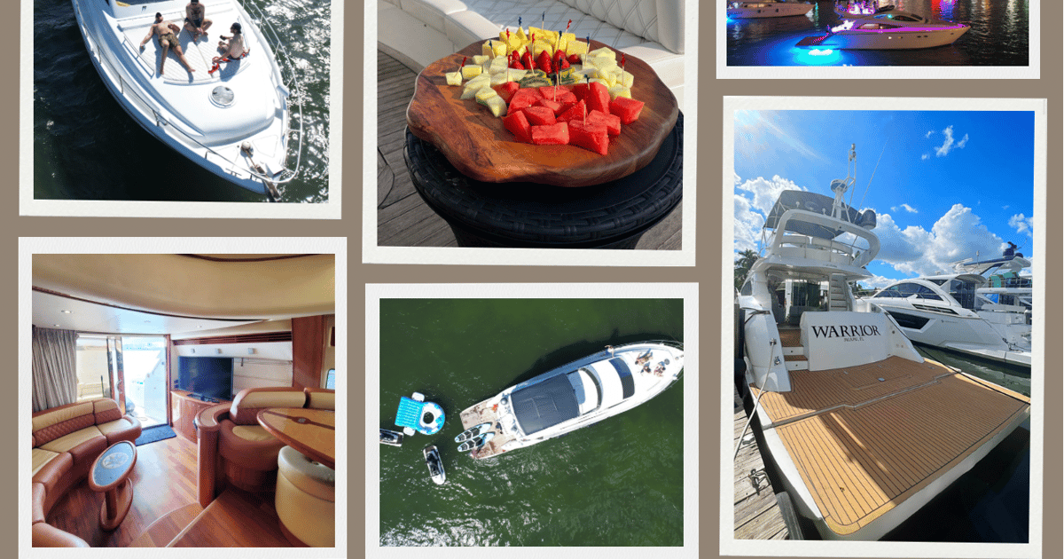 Alquiler de Yates en Miami con Jetski, Paddleboards, Hinchables