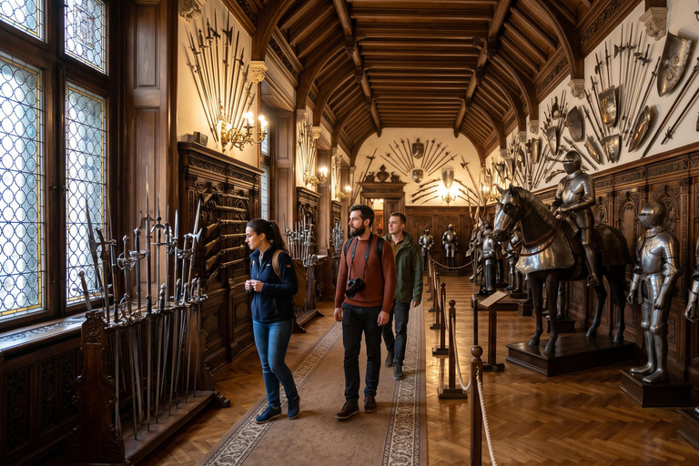 Day Trip - Bran Castle, Peles Castle & "Wednesday" Castle COACH TOUR Audio guide in 24 languages