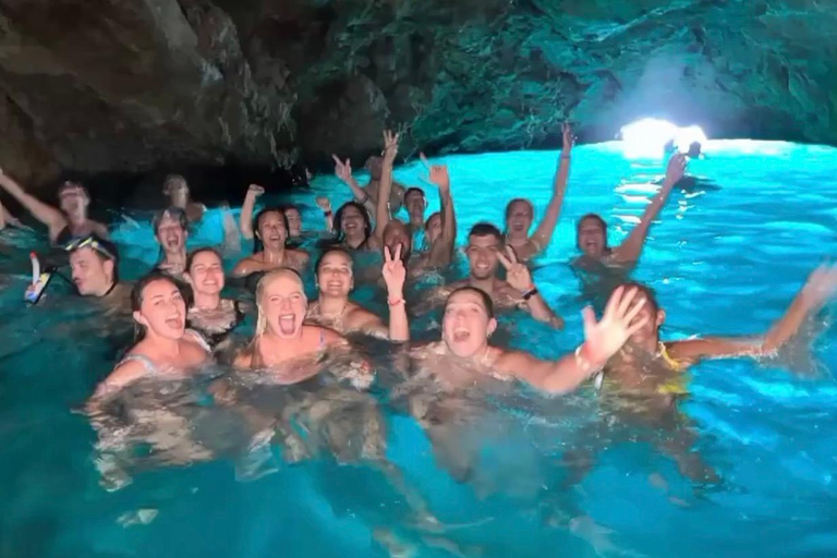 Dubrovnik: FUN 3-Island Cruise, Blue Cave/ Drinks FR ENG ESP