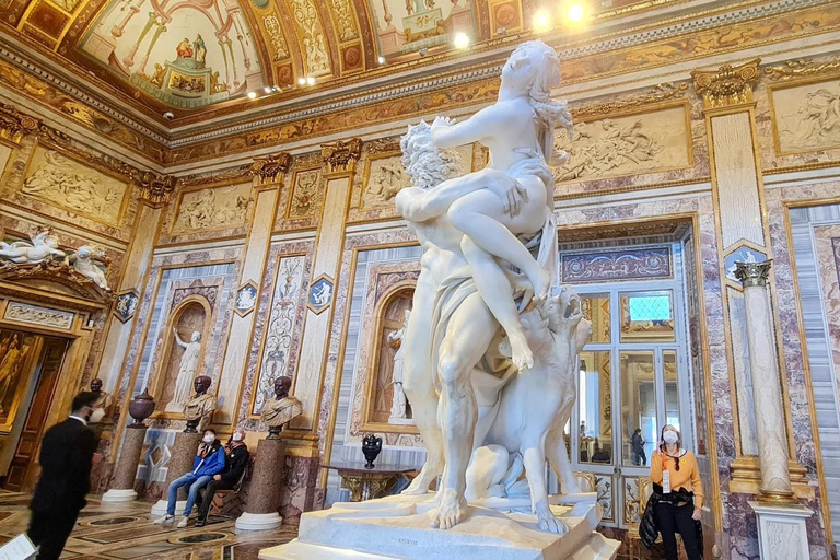 Rom: Biljett till Inträdesbiljett till Borghese-galleriet och valfri guidad turBorghese Gallery biljett som låter dig hoppa över kön