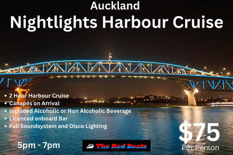 Auckland: crociera notturna con stuzzichini e drink
