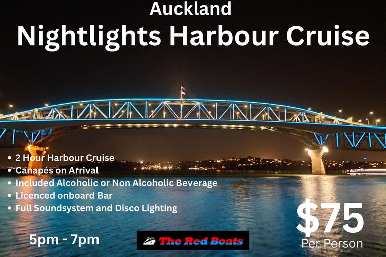 Auckland: crociera notturna con stuzzichini e drink