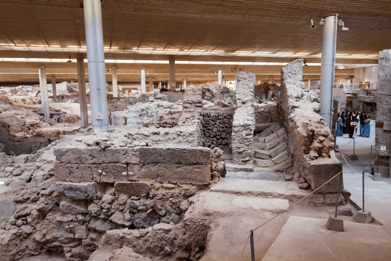 Santorini's Traditional Villages & Akrotiri Excavations