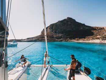 Kissamos: Crociera in catamarano di lusso a Balos e Gramvousa