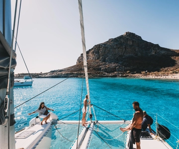 Kissamos: Balos & Gramvousa Luxury Catamaran Sailing Cruise