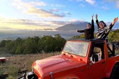 Bali: Shared Mount Batur Sunrise Jeep Tour with Hot Springs Shared Jeep Tour and Hot Spring with Transfer